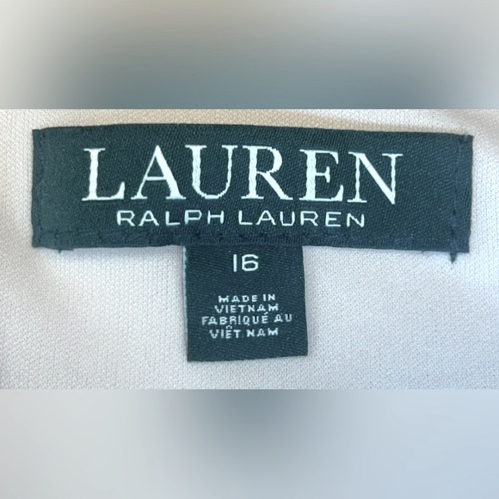 Lauren Ralph Lauren Pink Ruffle Sleeve Crepe Shift XL (16) HOST PICK - Picture 8 of 11